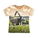 S&C Jungen T-Shirt beige mit Traktor-Motiv H400