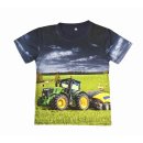 S&C Jungen T-Shirt blau mit Traktor-Motiv H403