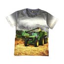 S&C Jungen T-Shirt grau mit Traktor-Motiv H405