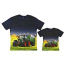 S&C Traktor T-Shirt blau H423 für Papa und Sohn...