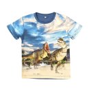 S&C Jungen T-Shirt  mit Dino-Motiv blau H432