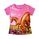 Squared & Cubed Mädchen T-Shirt Pferde pink F86