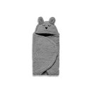 Jollein Einschlagdecke für Babyschale Bunny 100x105cm - Storm Grey Puckdecke
