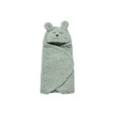 Jollein Einschlagdecke für Babyschale Bunny 100x105cm - Ash Green Puckdecke