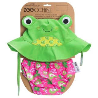 Set Badewindel & Sonnenhut - Frosch von ZOOCCHINI