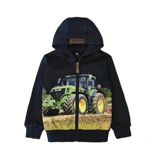 S&C Kinder-Sweatjacke "Tractor Adventure" – Dunkelblau H458