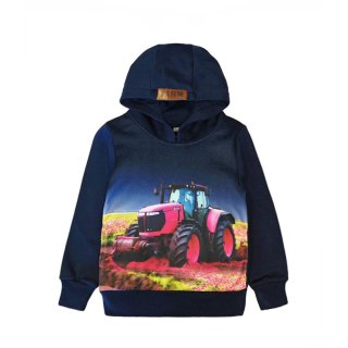 S&C Kinder Hoodie "Traktor im Feld" F120 Kapuzen-Pullover