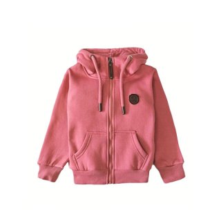 S&C Kinder Sweatjacke MT301 - Altrosafarbene Kapuzenjacke Squared & Cubed