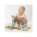 Label Label Baustelle mit Kran – FSC-zertifiziertes Holzspielzeug für Kinder ab 3 Jahren