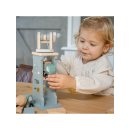 Label Label Baustelle mit Kran – FSC-zertifiziertes Holzspielzeug für Kinder ab 3 Jahren
