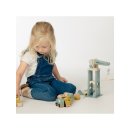 Label Label Baustelle mit Kran – FSC-zertifiziertes Holzspielzeug für Kinder ab 3 Jahren