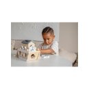Tryco Arche Noah aus Holz – Personalisiert mit Namen zur Taufe mit Vinyl-Folie (schwarz)