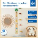 Bieco Messlatte Zoo– Holz Messlatte für Kinder, 65 cm bis 150 cm, Wanddekoration