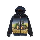 S&C Kinder Sweatjacke mit Kapuze - Traktor John Deere...