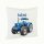 Personalisiertes Kissen – Blauer Traktor mit Namen, 40 x 40 cm mit Kissenfüllung