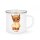 Personalisierte Emaille-Tasse Farmtiere mit Namen – das perfekte Geschenk für Kinder Alpaka