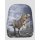 S&C Kinderrucksack mit Dinosaurier Motiv – 32x24 cm, Kinder Rucksack, Grau mit T-Rex