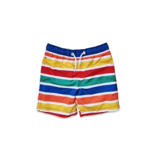 Toby Tiger Kinder Schwimmshorts mit Happy Streifen, UV-Schutz UPF 50+