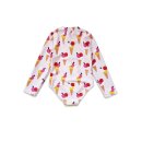 Toby Tiger Kinder Badeanzug langarm mit Eiswaffel-Druck, UV-Schutz UPF 50+