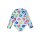 Toby Tiger Kinder Badeanzug langarm mit Regenbogenblumen-Druck, UV-Schutz UPF 50+