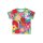 Toby Tiger T-Shirt Blumen und Früchte Print, Bio-Baumwolle