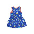 Toby Tiger Bio-Baumwoll Kinder Sommerkleid mit Segelboote-Druck
