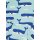 Toby Tiger Bio-Baumwoll Kinder Skaterkleid kurzarm mit Wal- und Wellen-Druck