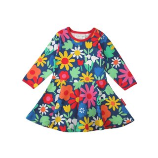 Toby Tiger Bio-Baumwollkleid mit Skater-Schnitt und auffälligem Blumenmuster