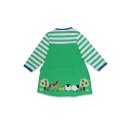 Toby Tiger Bio-Baumwoll Kinder Jersey Kleid langarm mit Bauernhof-Applikation