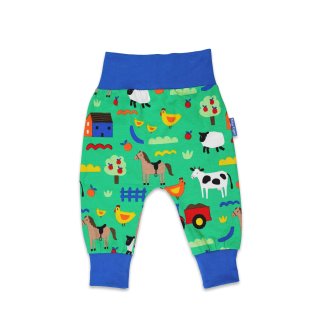 Toby Tiger Bio-Baumwoll Baby Pumphose mit Bauernhof-Druck