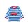 Toby Tiger Bio-Baumwoll-Langarmshirt mit Feuerwehrauto Applikation