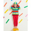 Toby Tiger Multistreifen-Kapuzenpullover aus Bio-Baumwolle