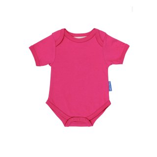 Toby Tiger Baby Body aus Bio-Baumwolle in Pink, unifarben