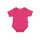 Toby Tiger Baby Body aus Bio-Baumwolle in Pink, unifarben