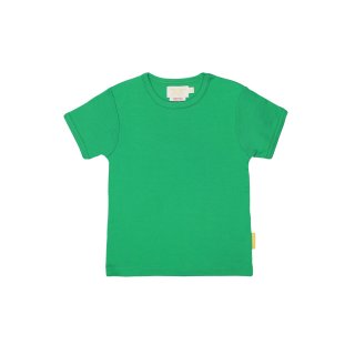 Toby Tiger Kurzarmshirt aus Bio-Baumwolle, grün unifarben