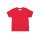 Toby Tiger Kurzarmshirt aus Bio-Baumwolle, rot unifarben
