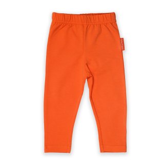 Toby Tiger Orange Basic-Leggings aus Bio-Baumwolle