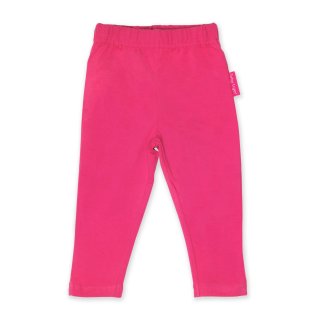 Toby Tiger Pinke Basic-Leggings aus Bio-Baumwolle
