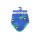 Toby Tiger Bio-Baumwoll Baby Tuch mit Bauernhof Traktor-Druck