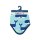 Toby Tiger Bio-Baumwoll Baby Tuch mit Wal und Wellen-Druck