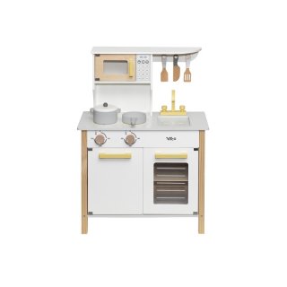 Tryco Kinderküche Holzküche – Weiß mit Gold