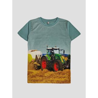 S&C Kinder T-Shirt mit Traktor Motiv H501 – Grünes T-Shirt mit Traktor-Druck
