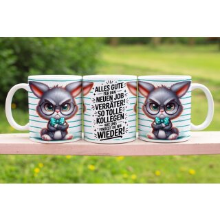 Abschieds-Tasse „Verräter!“ – Lustiges Geschenk für den Jobwechsel