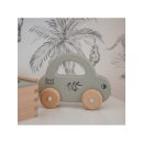 Label Label Holzauto Olive – Personalisiert mit Namen