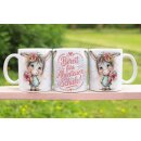 Einschulungstasse Eselmädchen – „Bereit...