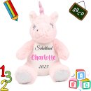 Personalisiertes Einhorn Kuscheltier – Einschulung...