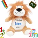 Einschulungs-Löwe mit Namen – Personalisiertes...