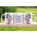 Tasse Schulkind 2025 – niedlicher Drache mit...