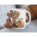 Tasse „Beste Schwester der Welt“ – Geschenk mit Fuchs-Motiv