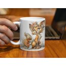 Tasse „Beste Schwester der Welt“ – Geschenk mit Fuchs-Motiv